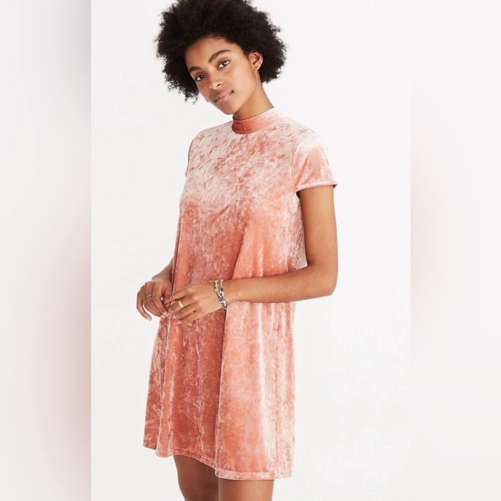 Crushed Velvet Mini Dress